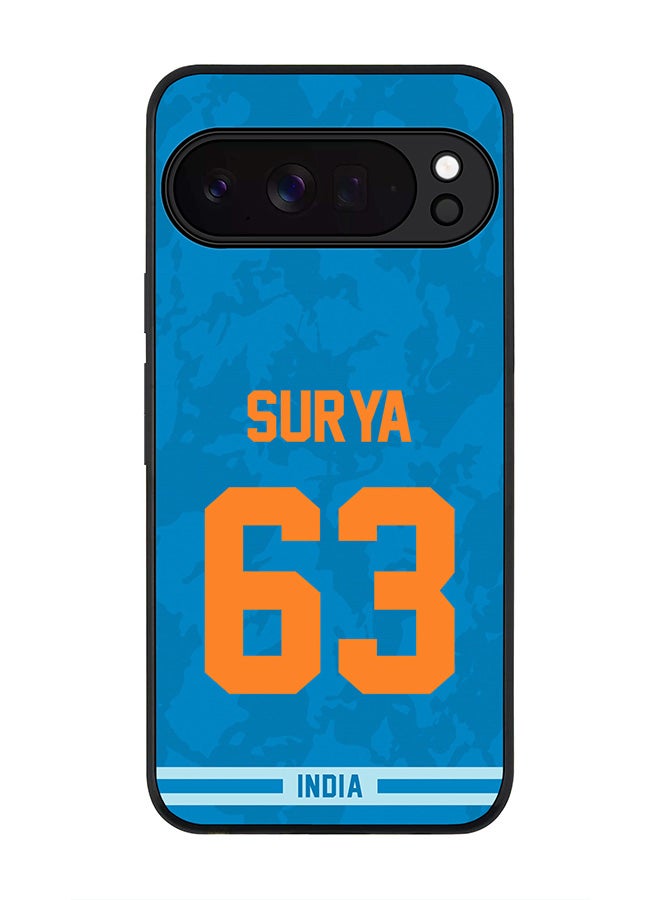 For Google Pixel 10 Pro XL Case,Slim fit Camera Protection, Shockproof Thin Phone cover  - India Suryakumar Yadav, Jersey No 63
